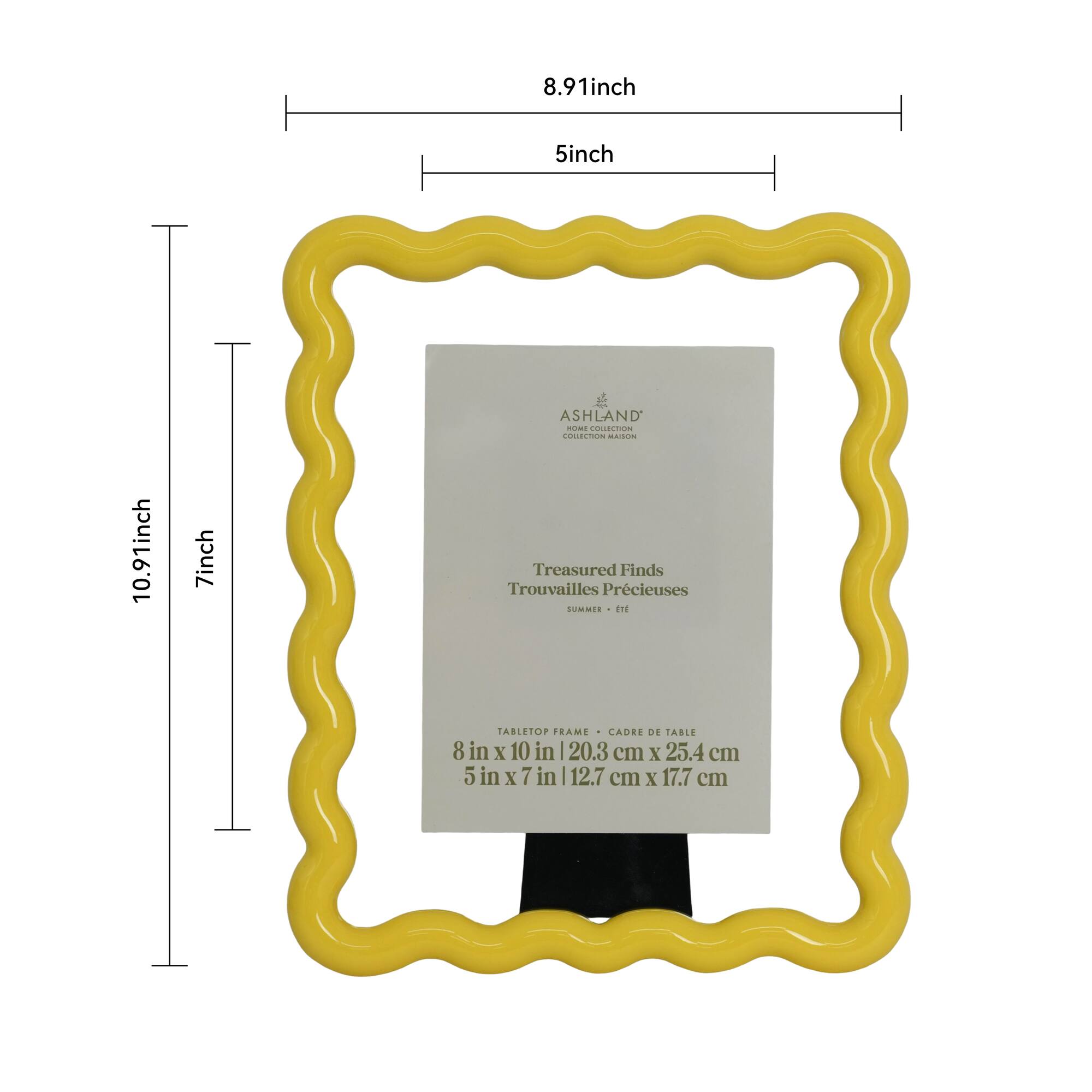 8" x 10" Yellow Wavy Tabletop Frame, Treasured Finds by Ashland®